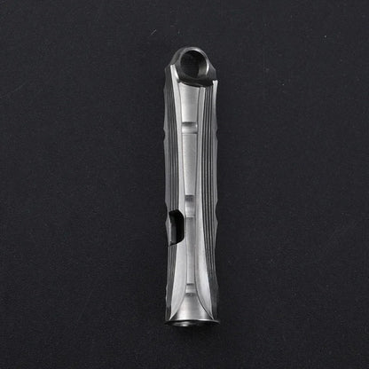 Titanium Alloy High Audio Single Tube Whistle Outdoor Survival