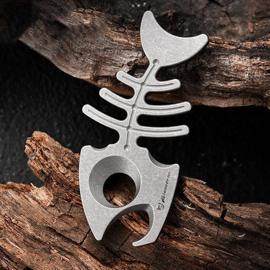Bottle Opener Multifunctional Rope Hole Titanium EDC Tool Backpack