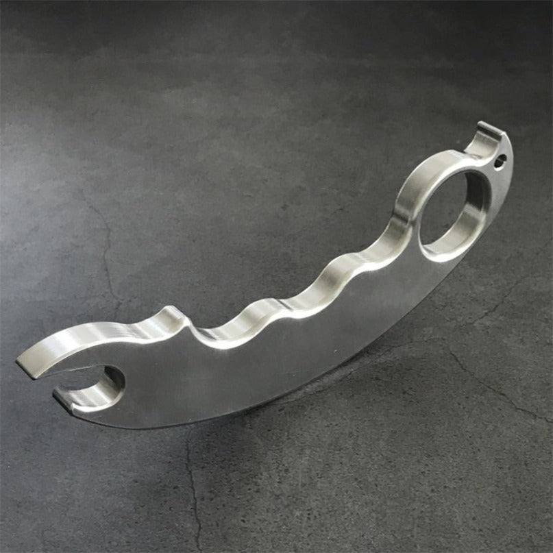 Stainless Steel EDC Tool Multifunctional Bottle Opener Outdoor Keychain Backpack