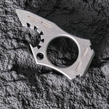 Bottle Opener Shark Outdoor EDC Backpack Keychain Tool