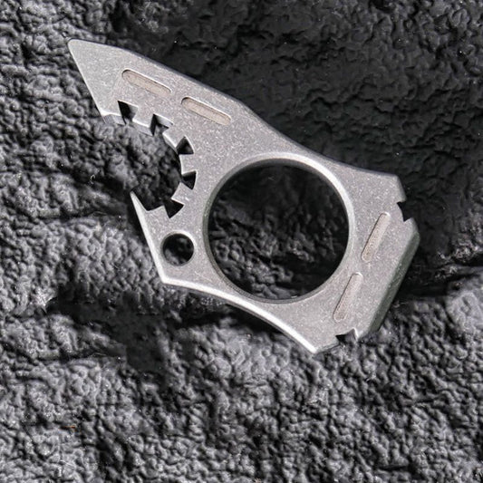 Bottle Opener Shark Outdoor EDC Backpack Keychain Tool