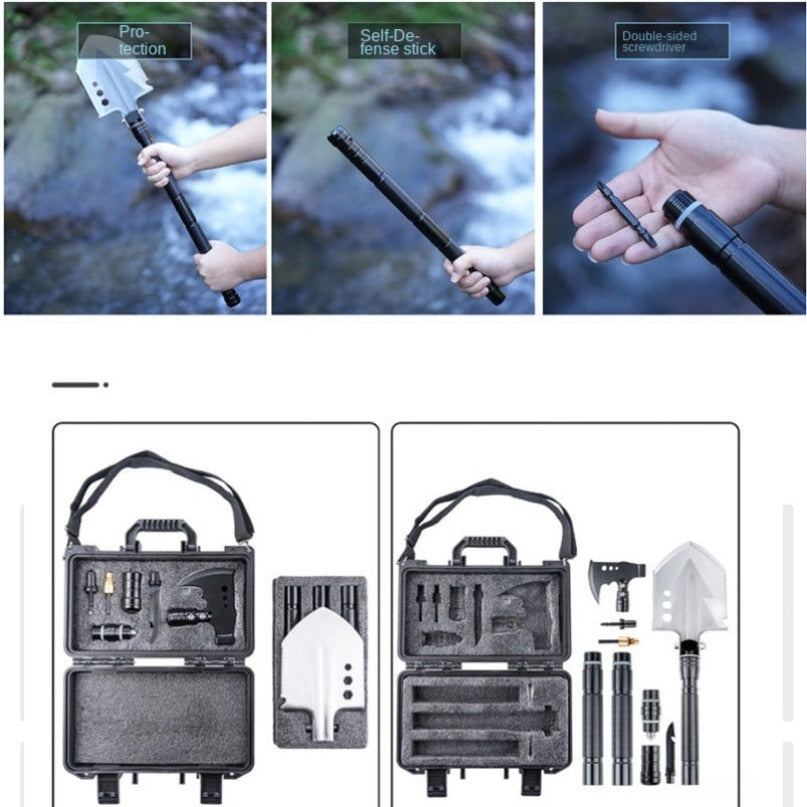 Multifunctional Outdoor Toolbox Knife Shovel Axe EDC