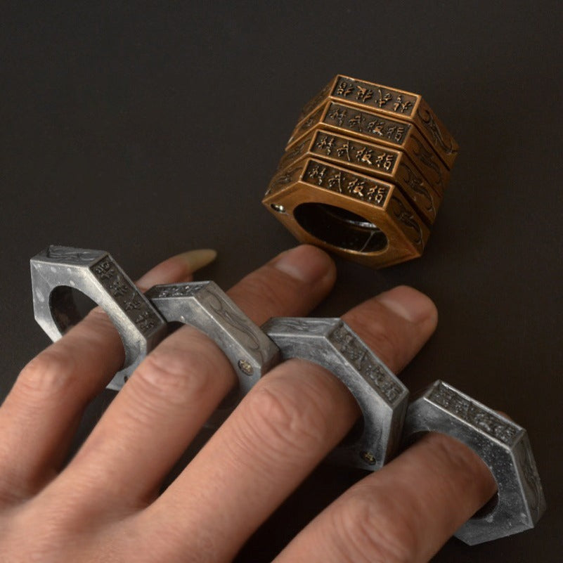 Hexagon Ring Folding Magic Outdoor EDC Tools