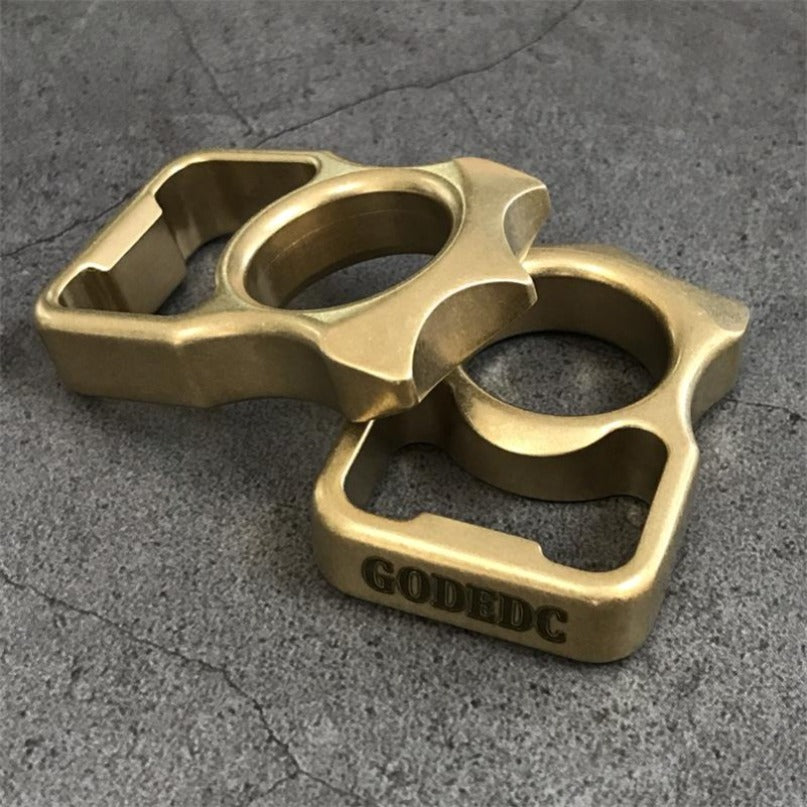 Brass Stonewashed Brass GOODEDC Bottle Opening EDC Keychain Tool