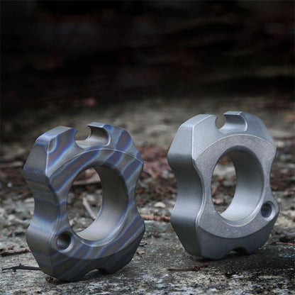 Mini Titanium Colorfully Safety Gear Bottle Opener Pendant