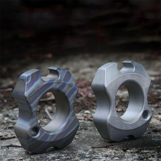 Mini Titanium Colorfully Safety Gear Bottle Opener Pendant
