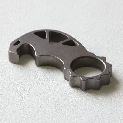 Monster Titanium Bottle Opener Multifunctional Keychain EDC Backpack Tool