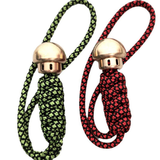 Mushroom Brass Umbrella Rope Knife Pendant