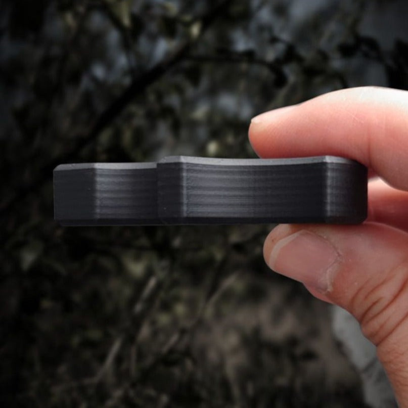 Carbon Fiber Various Styles Single Finger Keychain Backpack Outdoor Tool