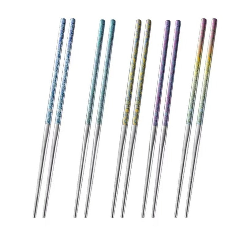 Pure Titanium Chopsticks Do Household Non-slip Not Mold Camping Equipment