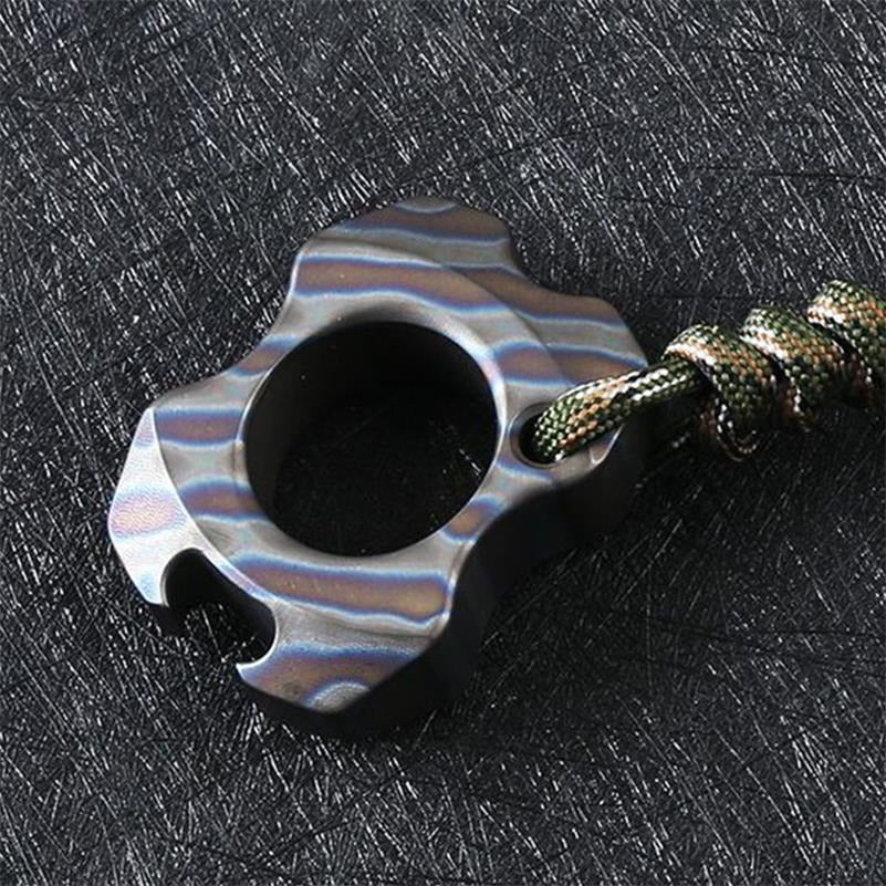 Titanium Mini Bottle Opener Portable Pendant Backpack Keychain