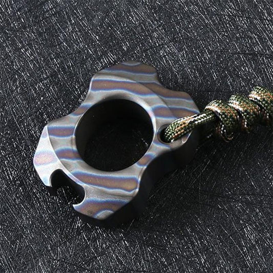 Titanium Mini Bottle Opener Portable Pendant Backpack Keychain