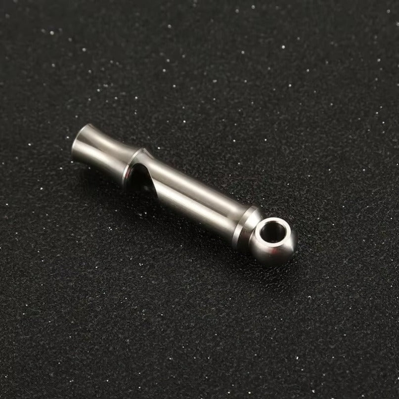 Titanium Single Tube Whistle High Decibel Outdoor Survival EDC