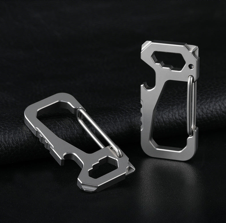 Multifunctional Titanium Alloy Bottle-opening Buckle