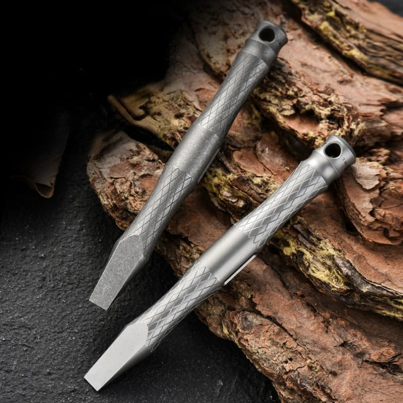 Multi-functional Outdoor Titanium Alloy Crowbar Tool Pry Bar Tool
