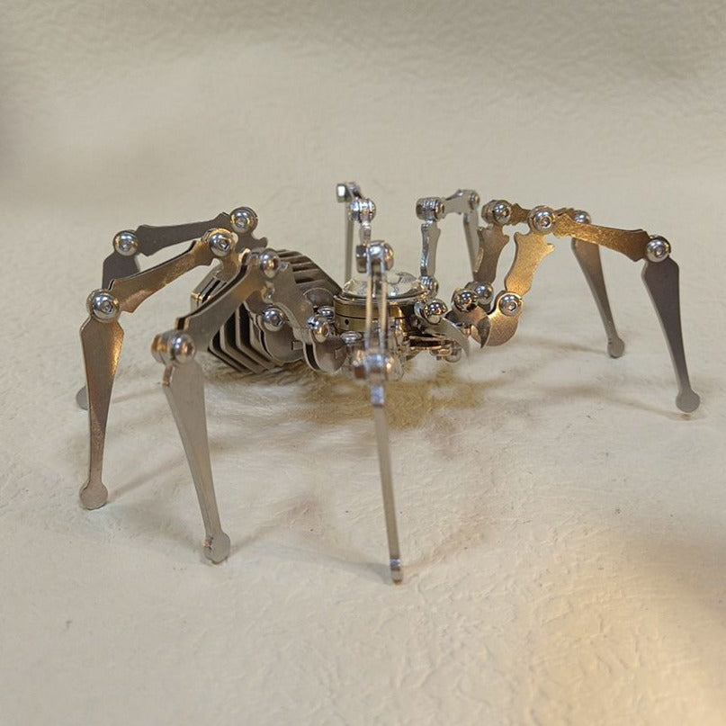 Mechanical Precision Stainless Steel Spider Clock