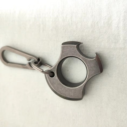 TC4 Titanium Alloy Single Finger Keychain Opener EDC