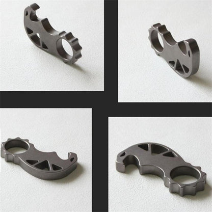 Titanium Monster Titanium Bottle Opener Multifunctional Keychain EDC Backpack Tool
