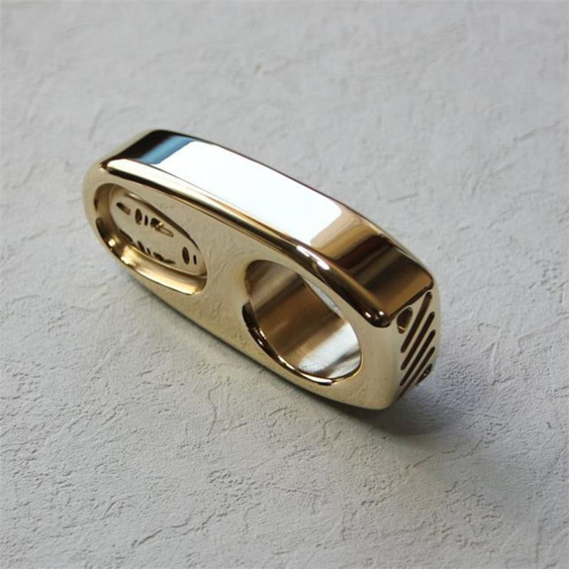Brass Backpack Mini Exquisite Brass One Hole EDC Outdoor Tool