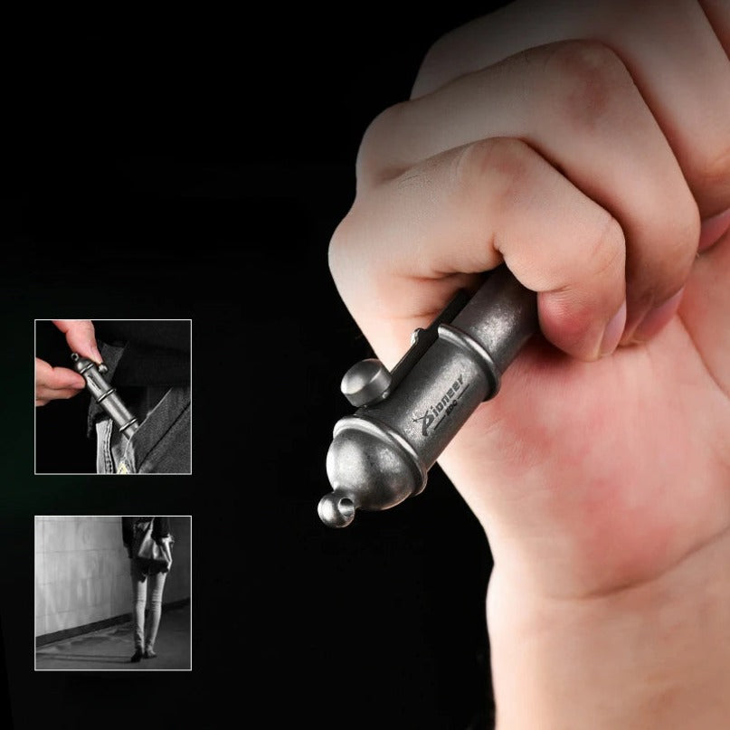 Titanium Retro Safety Pen Small Object Pendant EDC
