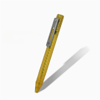 Titanium Lattice Slider Bolt ColorShift EDC Outdoor Pen
