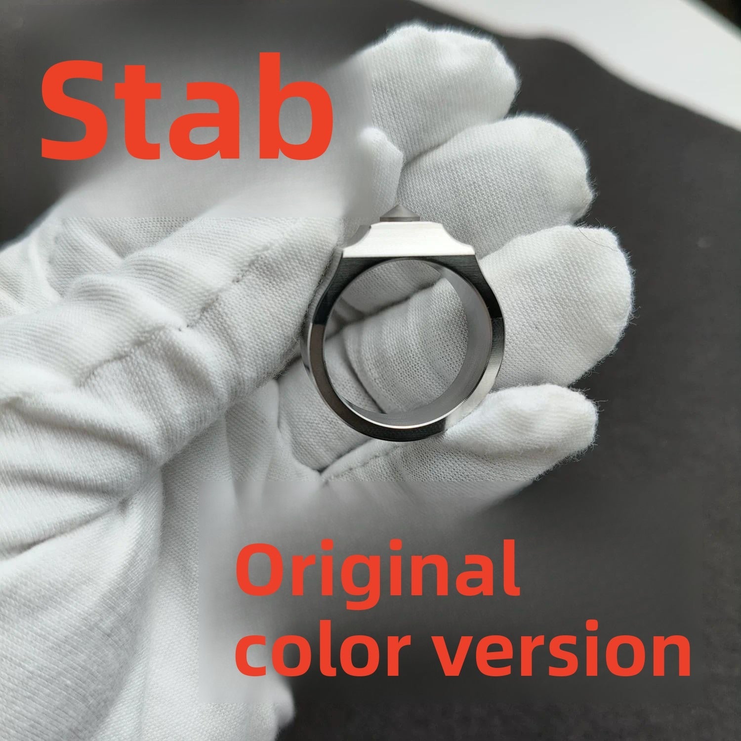 304 Stainless Steel Single Finger Tiger Cat Ear Ring Men and - Steel EDC Tools