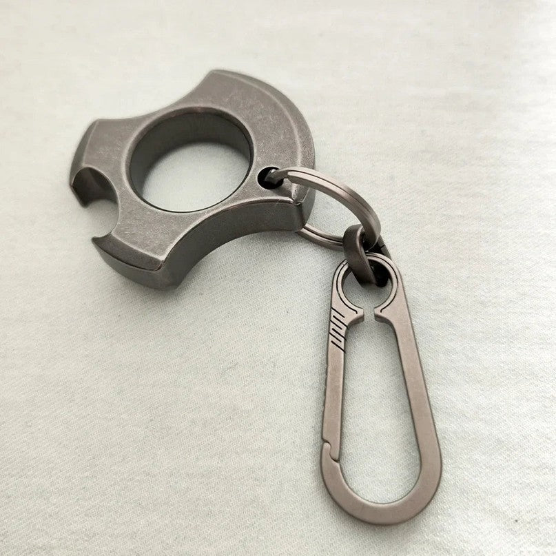 Titanium TC4 Titanium Alloy Single Finger Keychain Opener EDC