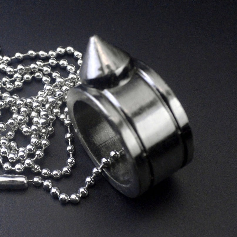 Zinc Alloy Pocket One Finger Ring Pendant EDC Tools