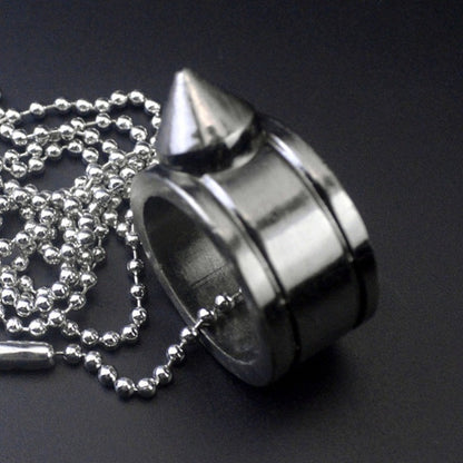 Zinc Alloy Pocket One Finger Ring Pendant EDC Tools