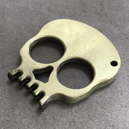 Zinc Alloy Outdoor Two Finger Skull Portable EDC Decoration Tool