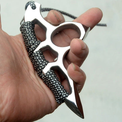 Stainless Steel Steel Thickened Single Hole EDC Tool Optional Binding Rope