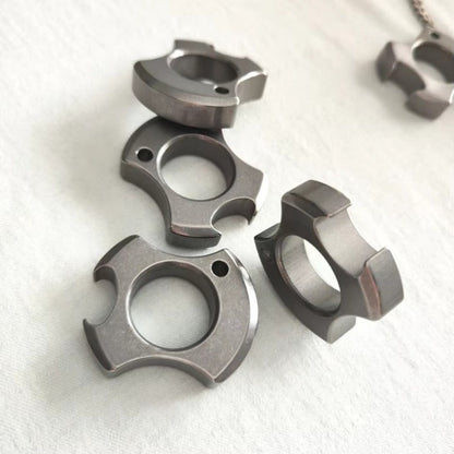 TC4 Titanium Alloy Single Finger Keychain Opener EDC