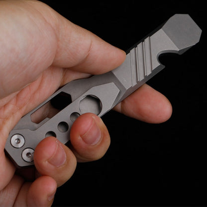 Titanium Alloy with Waist Clip Crowbar Open Bottle Wrench Tool