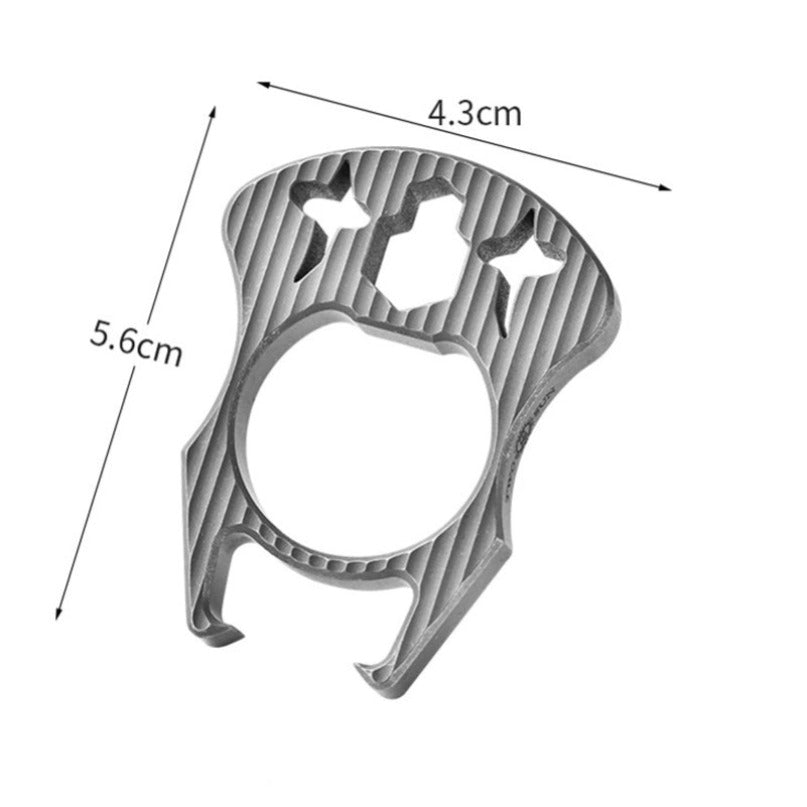 Titanium Mini Multifunctional Bottle Opener EDC Tool Keychain