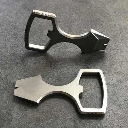 Titanium Mini Crowbar Keychain Steel Pry & Bottle Opener