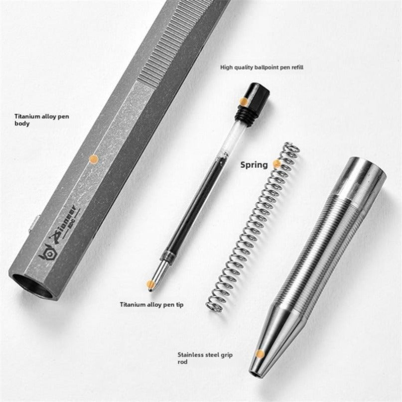 Titanium Alloy Sliding Decompression Safety Pen
