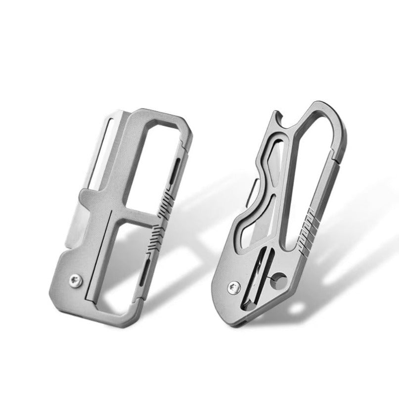 Titanium Alloy Key Chain Hang Buckle Mini Knife EDC