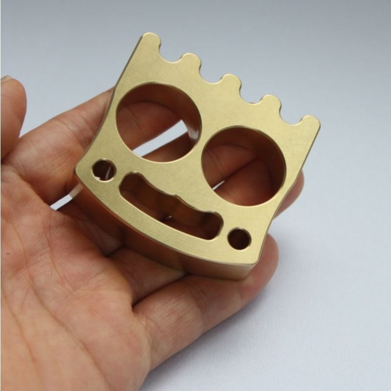 Brass Smiley Face Mini Brass Bottle Opener EDC Tool
