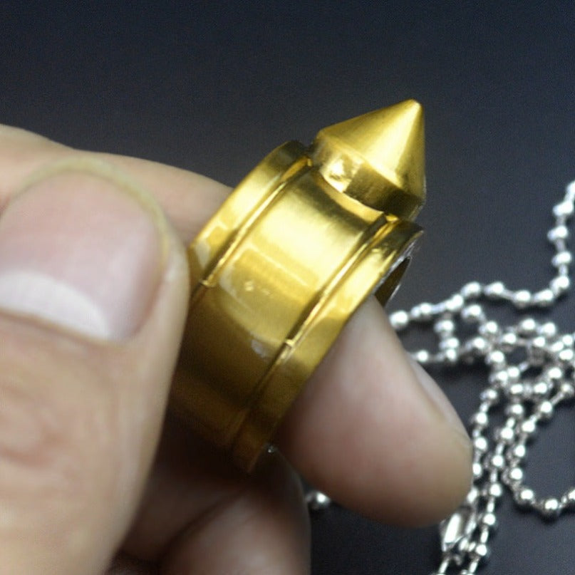 Zinc Alloy Pocket One Finger Ring Pendant EDC Tools