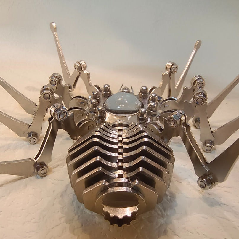 Mechanical Precision Stainless Steel Spider Clock