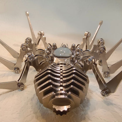 Mechanical Precision Stainless Steel Spider Clock