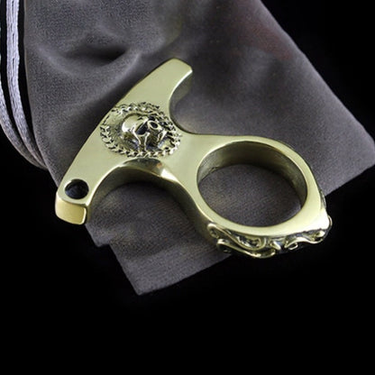 Brass Skull Vintage Brass EDC Portable Tool