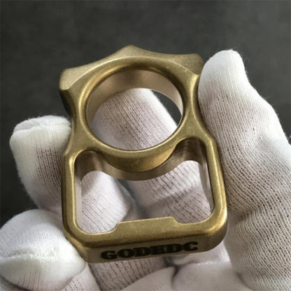 Brass Stonewashed Brass GOODEDC Bottle Opening EDC Keychain Tool