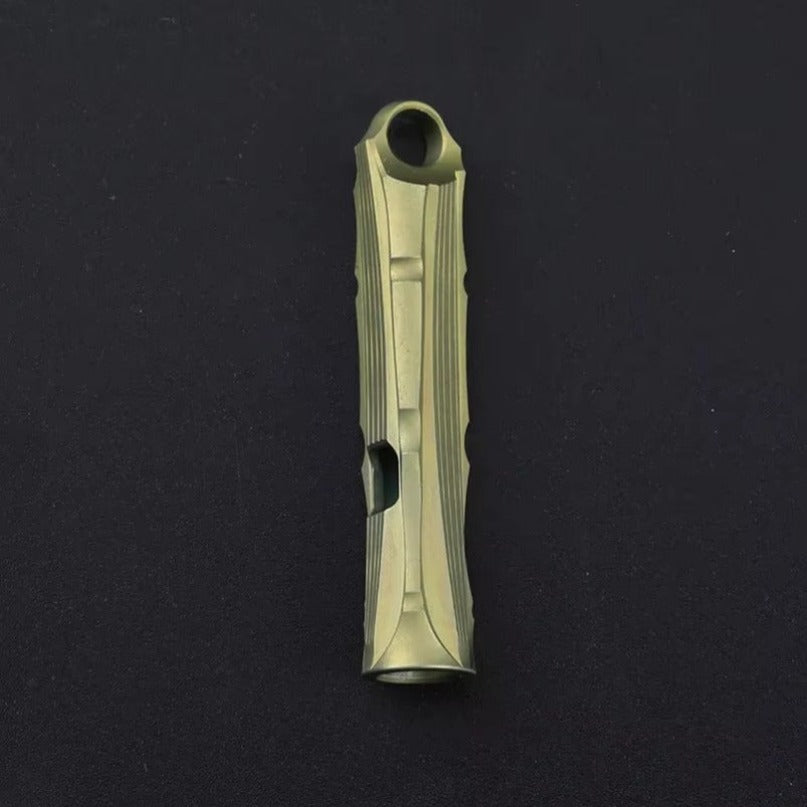 Titanium Alloy High Audio Single Tube Whistle Outdoor Survival
