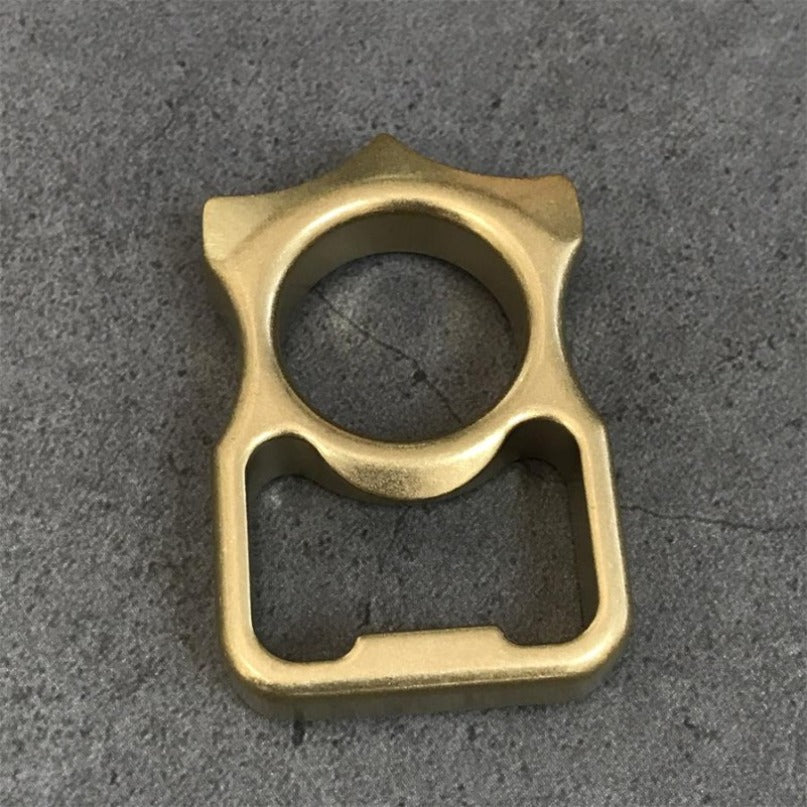 Brass Stonewashed Brass EDC Keychain Backpack Bottle Opener Tool