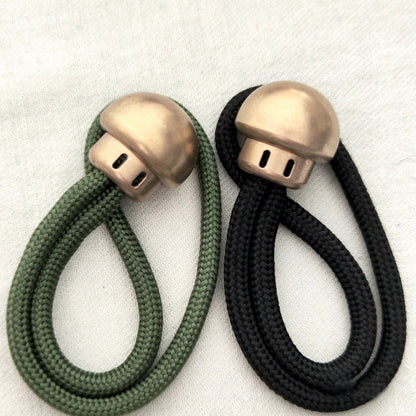 Mushroom Brass Umbrella Rope Knife Pendant