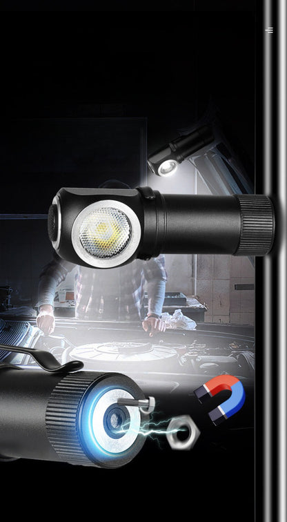 Aluminum Alloy Detachable Flashlight Headlamp Waterproof Night Fishing Torch Tool
