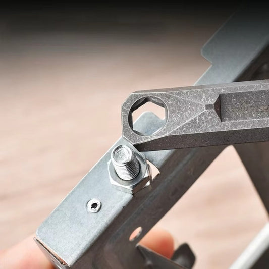 Straight Ruler Titanium Alloy Waist Hanging Crowbar EDC