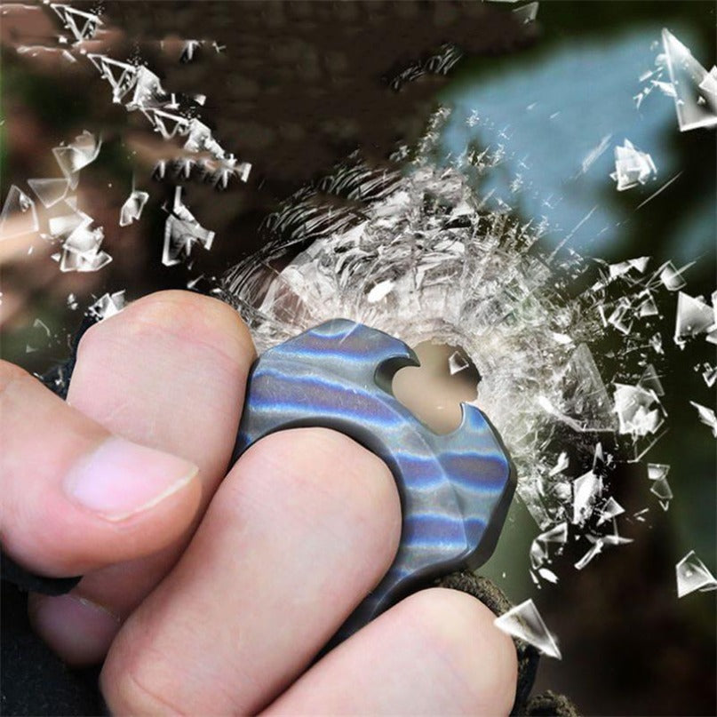 Mini Titanium Colorfully Safety Gear Bottle Opener Pendant