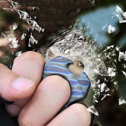 Mini Titanium Colorfully Safety Gear Bottle Opener Pendant